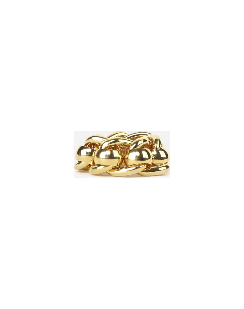 Bottega Veneta Yellow Gold Chain Ring