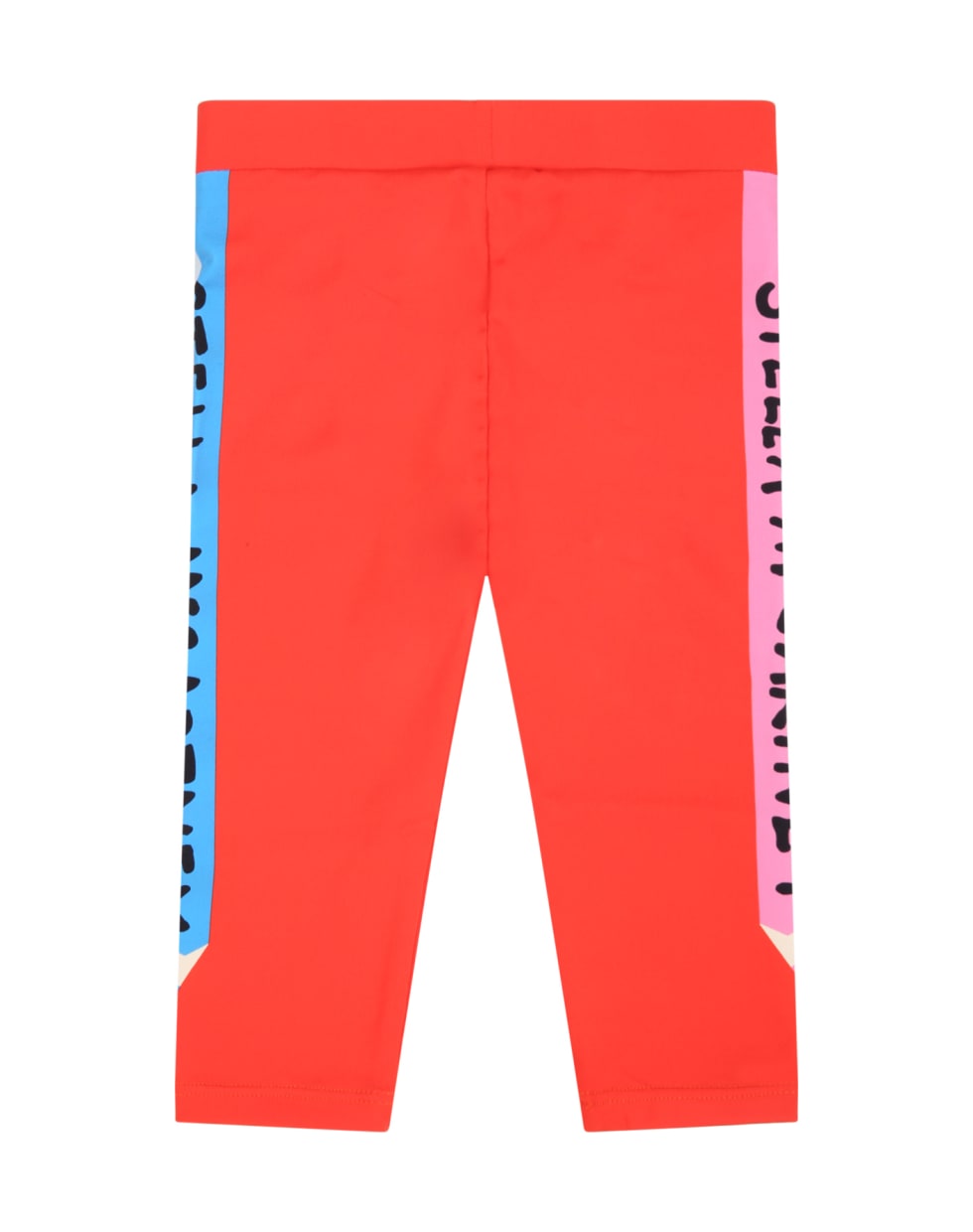 Stella McCartney Kids Red Leggings For Girl With Pencils - Red