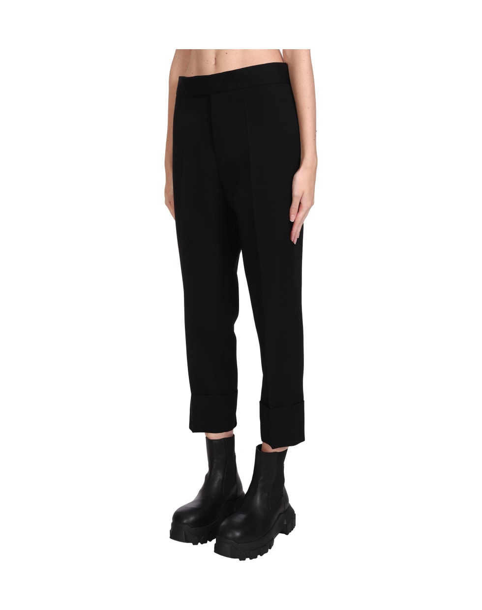 Sapio Pants In Black Wool - black