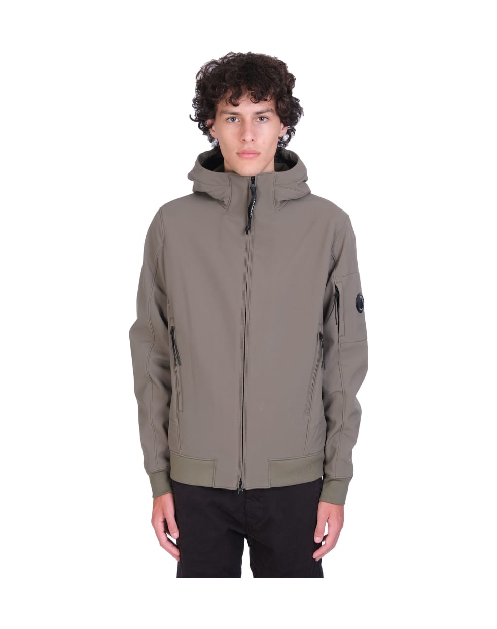 green polyester jacket