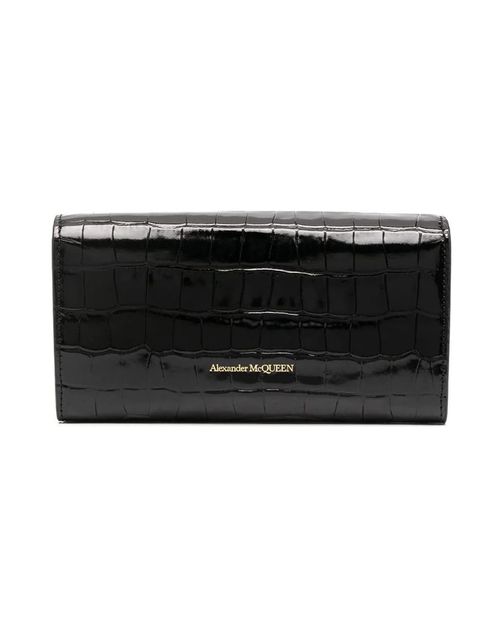 Alexander McQueen Flap Contin.wallet - Black