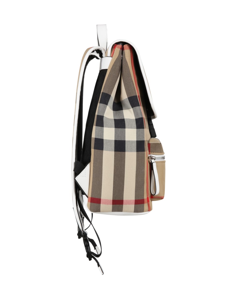 Burberry Beige Backpack For Kids With Iconic Vintage Check - Beige