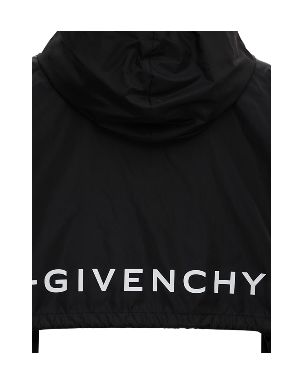 Givenchy Nylon Crop Jacket With Logo Print | italist