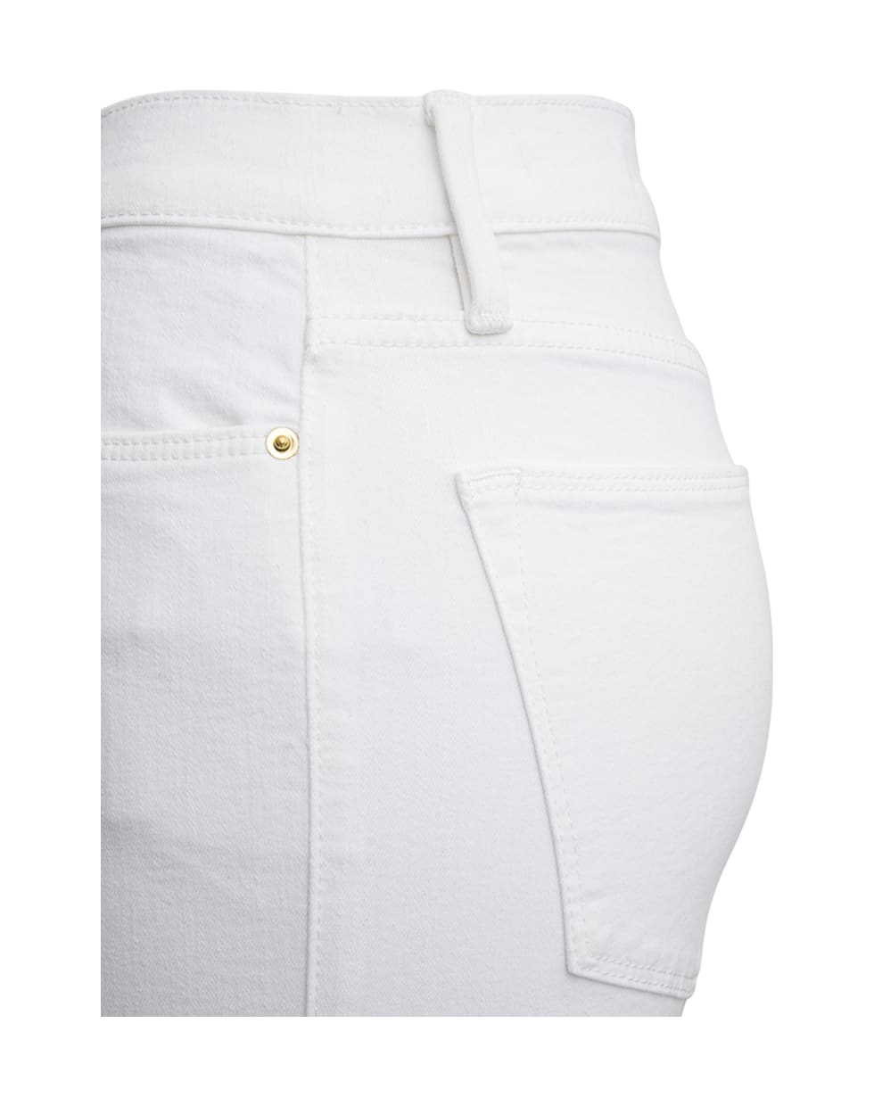 Frame Le High Straight White Denim Jeans - White