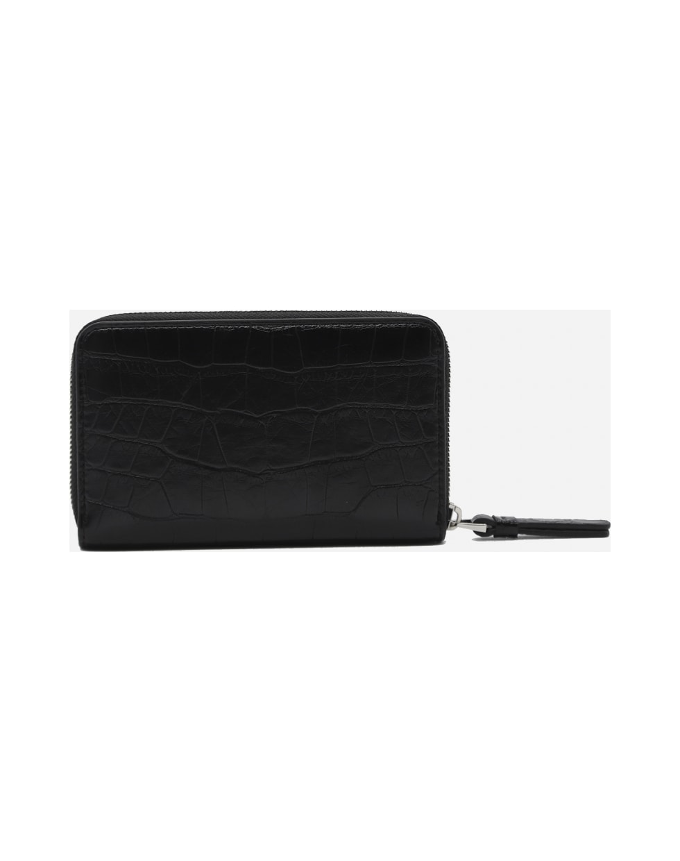 Emporio Armani Wallet With Contrast Screen-printed Logo Detail - Black