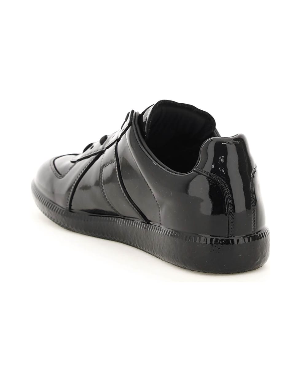 Maison Margiela Replica Patent Sneakers - BLACK (Black)
