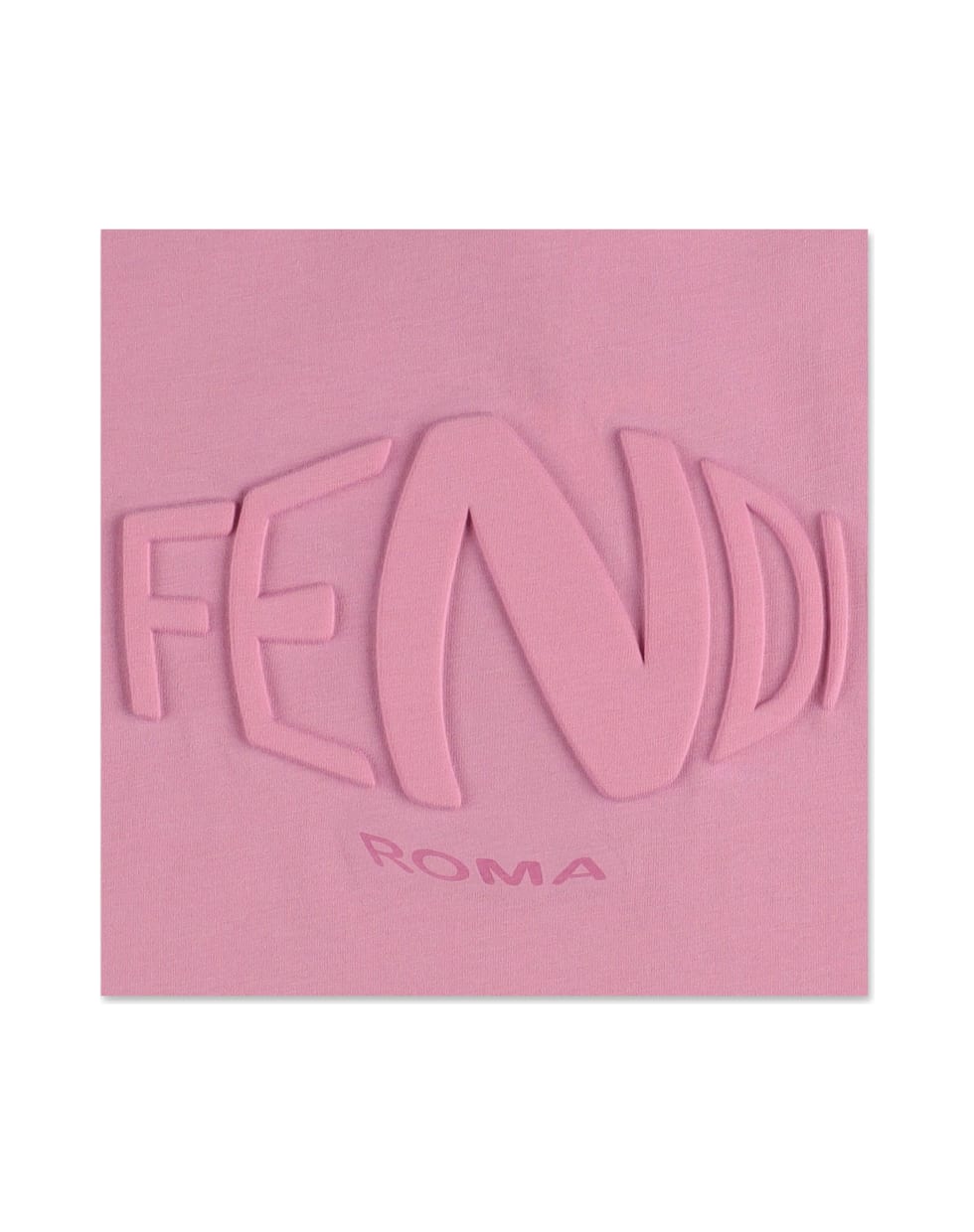 Fendi T-shirt Rosa In Jersey Di Cotone - Rosa