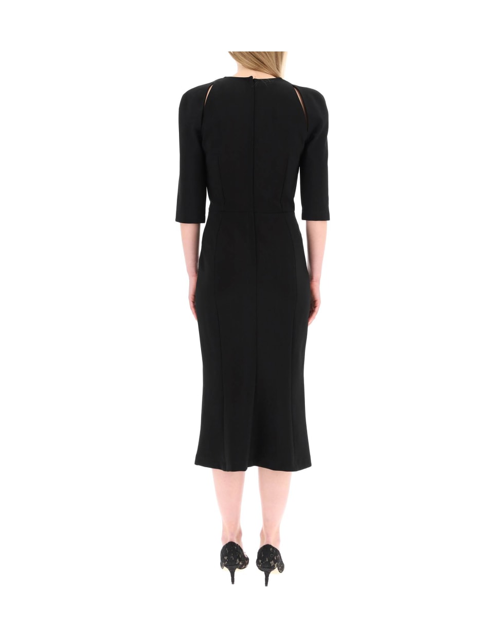 Best price on the market at italist | Dolce & Gabbana Jersey Midi Dress  With Cut-out