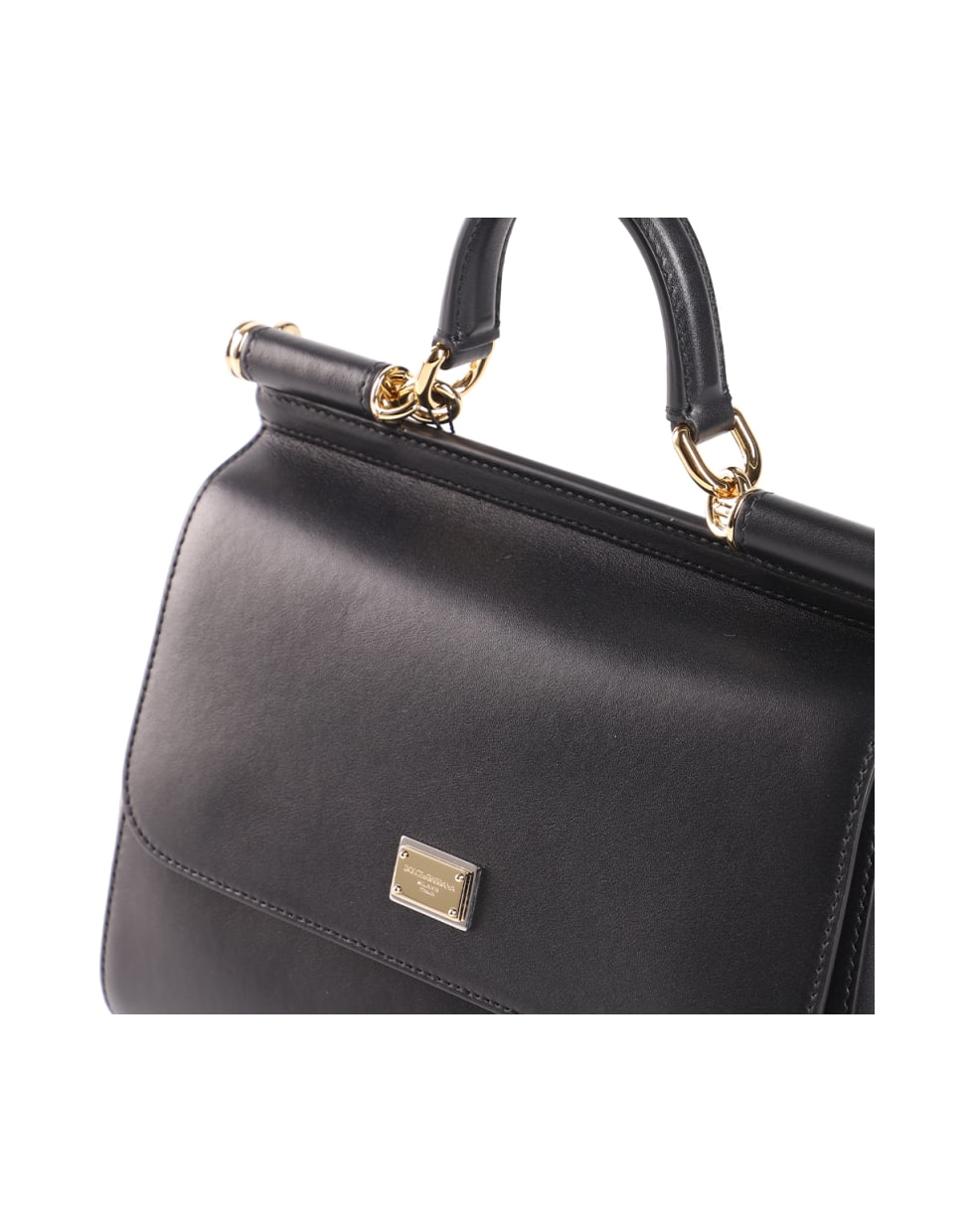Dolce & Gabbana Medium Sicily Shoulder Bag - Black