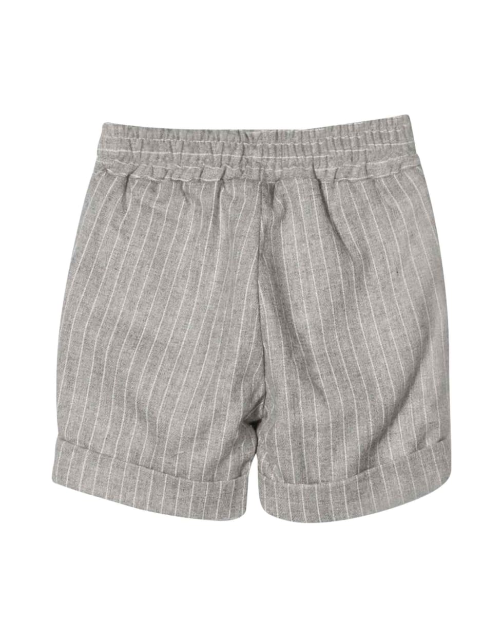 leBebé Le Bebé Enfant Newborn Gray Pinstriped Shorts - Grigio