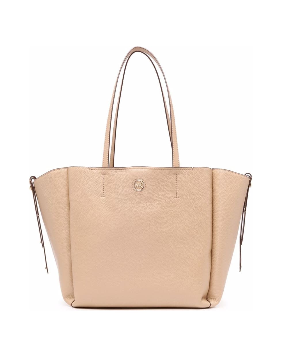 Michael Kors Women's Freya Leather Tote Bag With Logo Plate