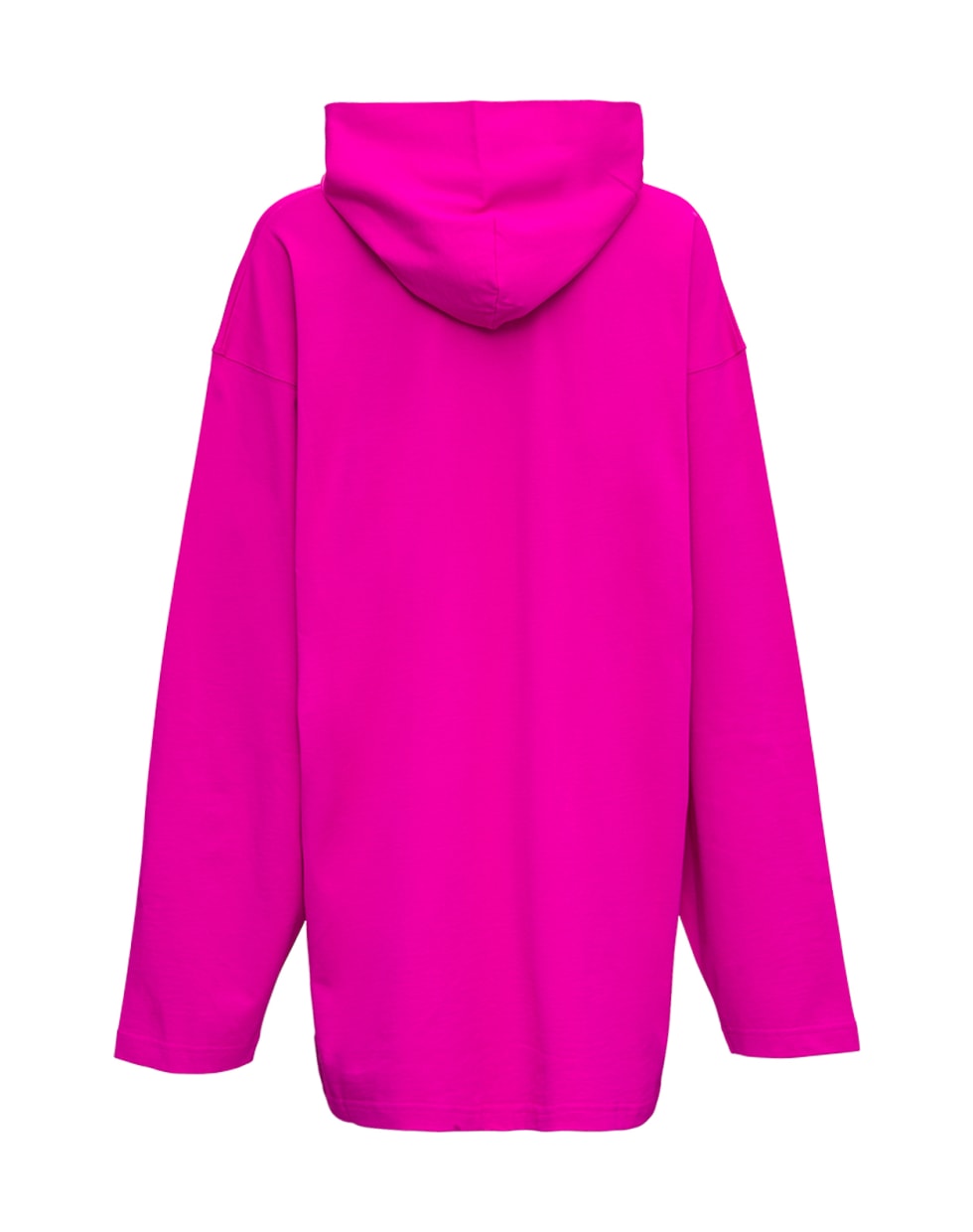 Balenciaga This Is Not Oversaize Hoodie In Pink Jersey - Fuxia