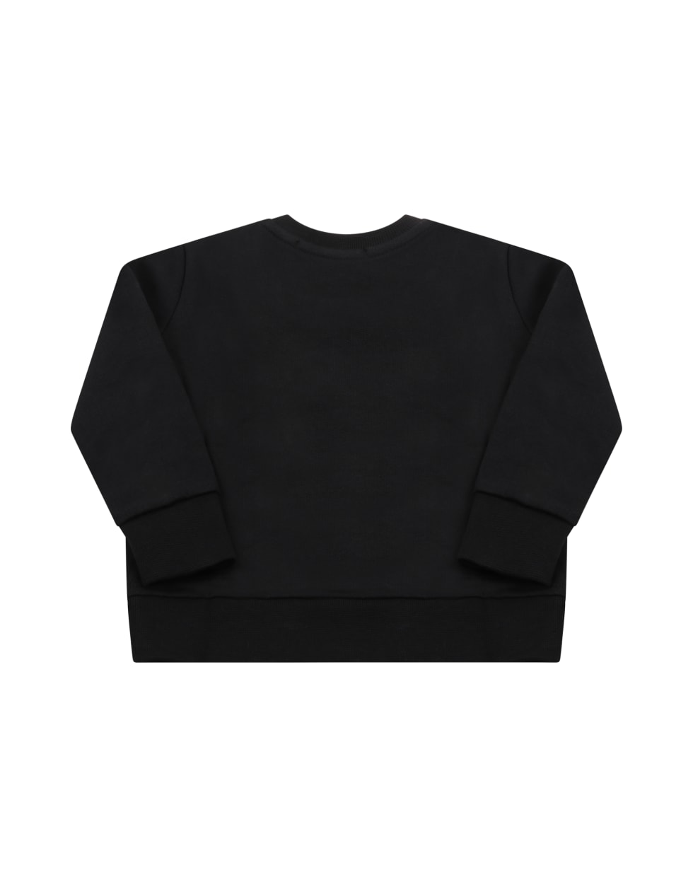 MSGM Black Sweatshirt For Babykids With Logo - Black