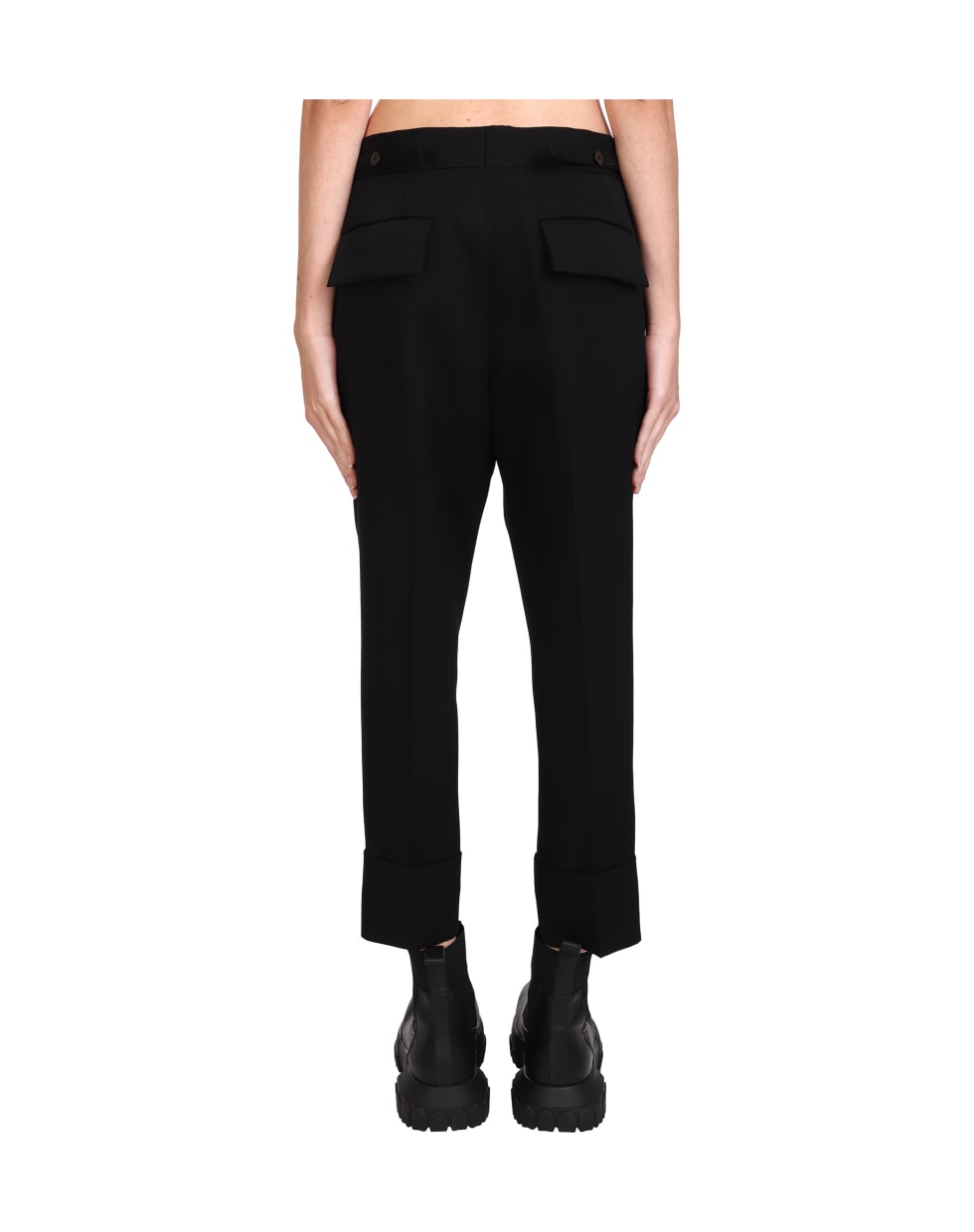 Sapio Pants In Black Wool - black