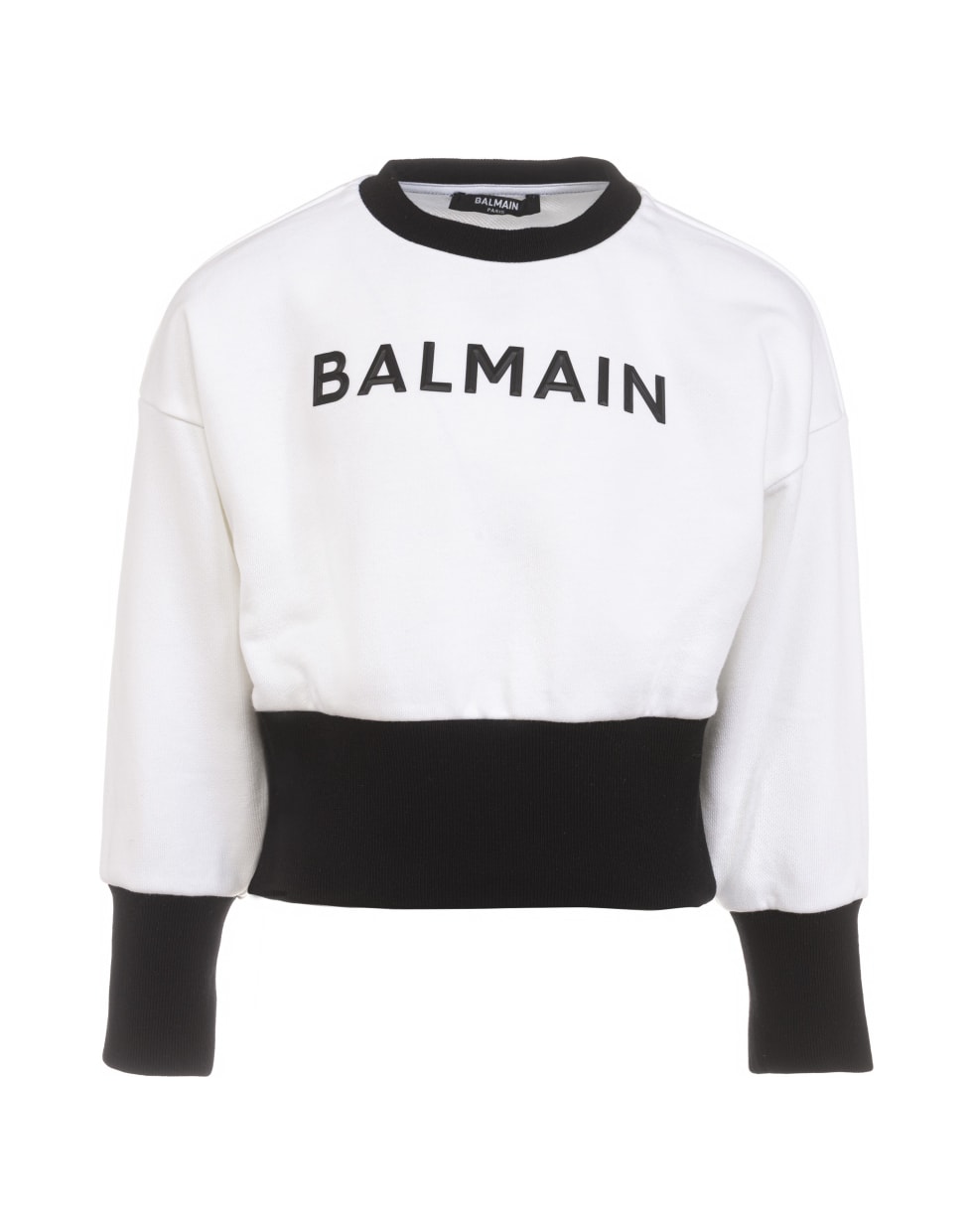 Balmain Logo Sweatshirt - Bianco/Nero
