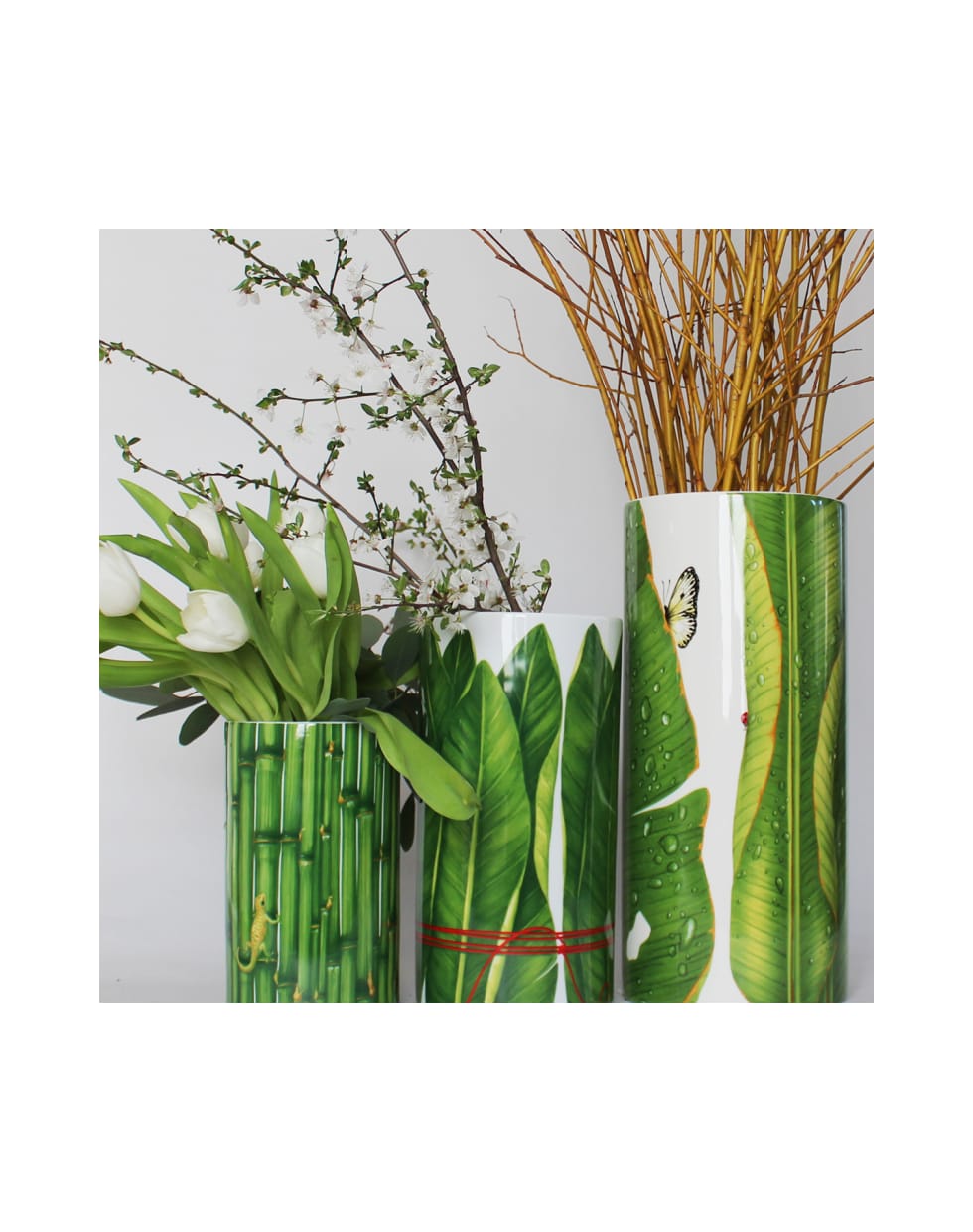 Taitù Extra-Large Vase Freedom - Bouquet Collection - Green