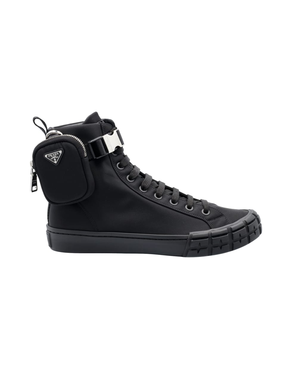 Prada Wheel Re-nylon High-top Sneakers | italist, ALWAYS LIKE A SALE