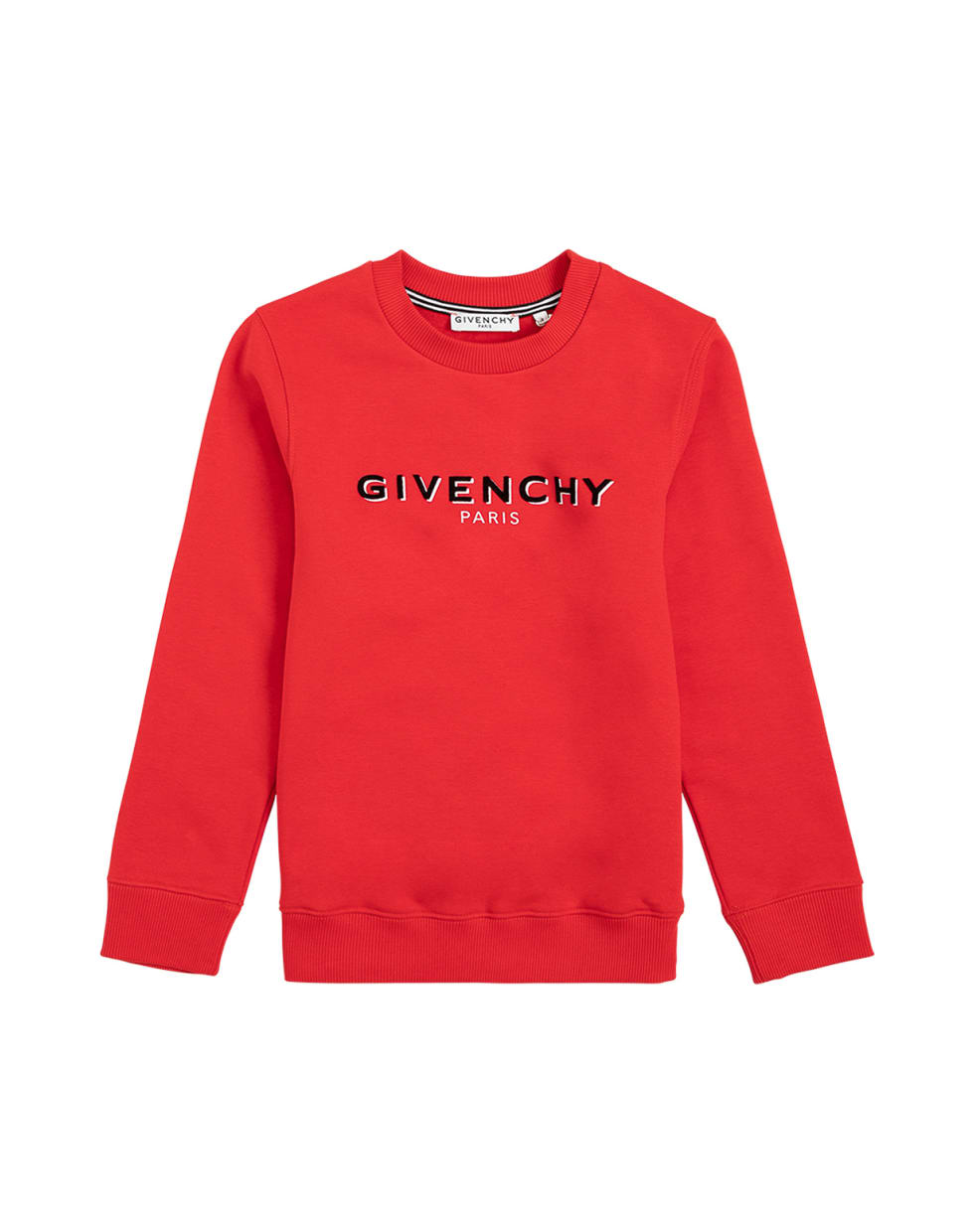 Givenchy Red Cotton Sweatshirt With Logo - Red