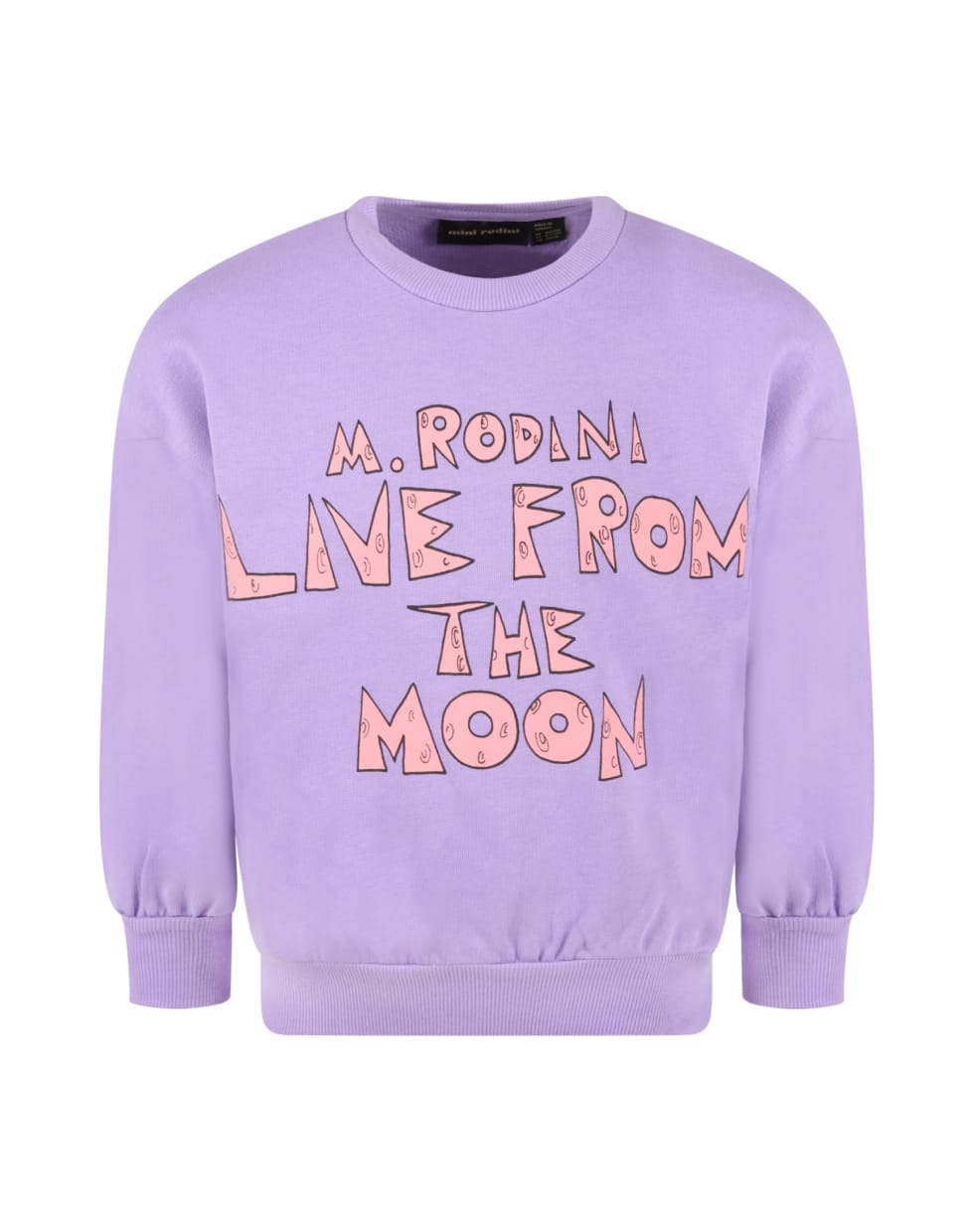 Mini Rodini Purple Sweatshirt For Kids With Logo - Violet