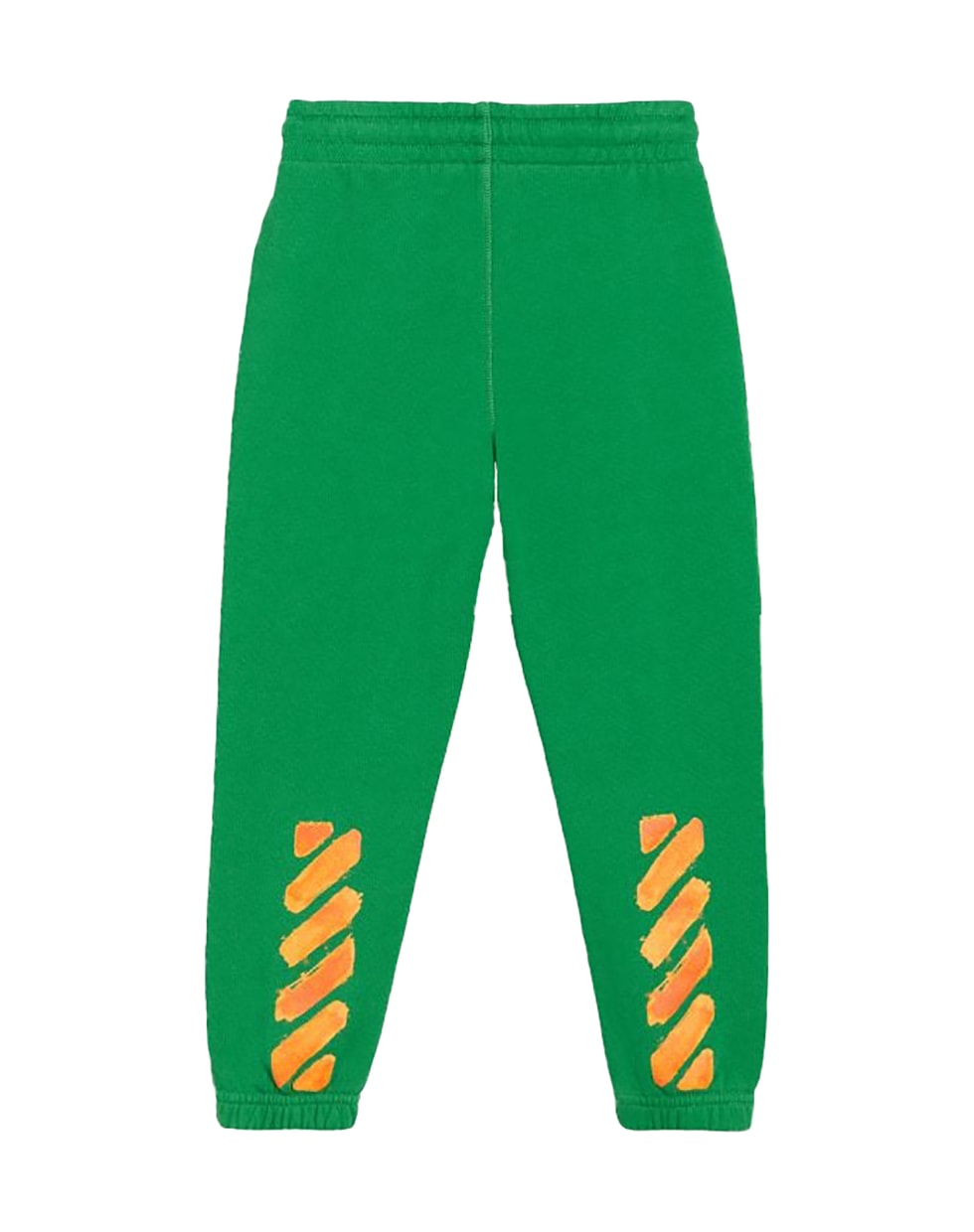 Off-White Green Weatpants For Boy With Logo - Verde e Arancione