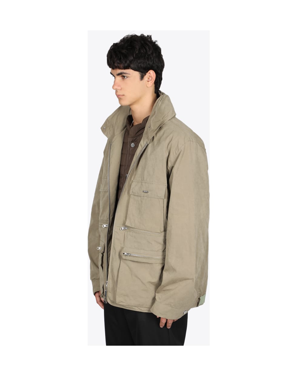 beige field jacket
