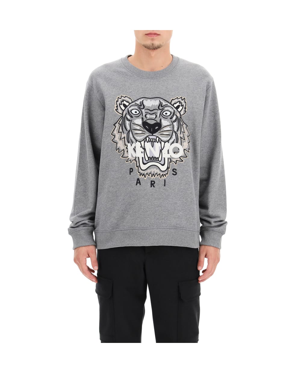 Kenzo Crewneck Sweatshirt With Tiger Embroidery | italist
