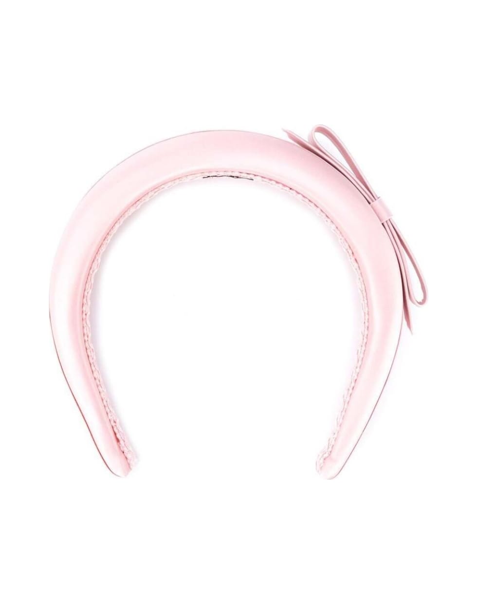 RED Valentino Pink Satin Headband With Bow - Pink