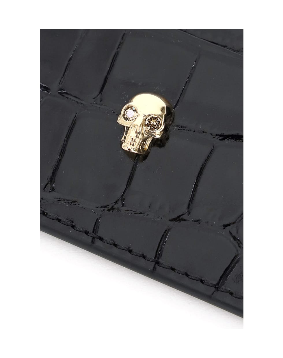 Alexander McQueen Skull Card Holder - Nero