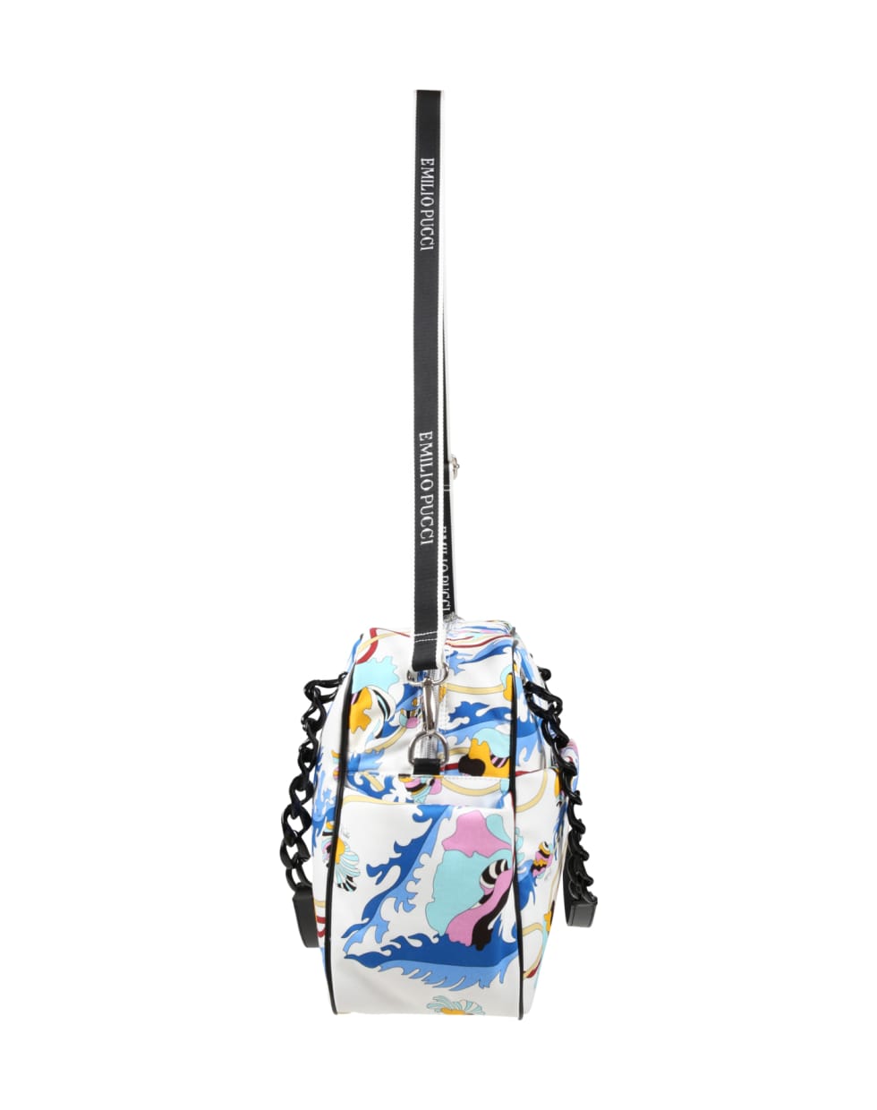 Emilio Pucci White Changing Bag For Baby Girl With Iconic Print - Multicolor