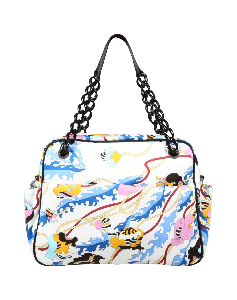 Emilio Pucci White Changing Bag For Baby Girl With Iconic Print - Multicolor