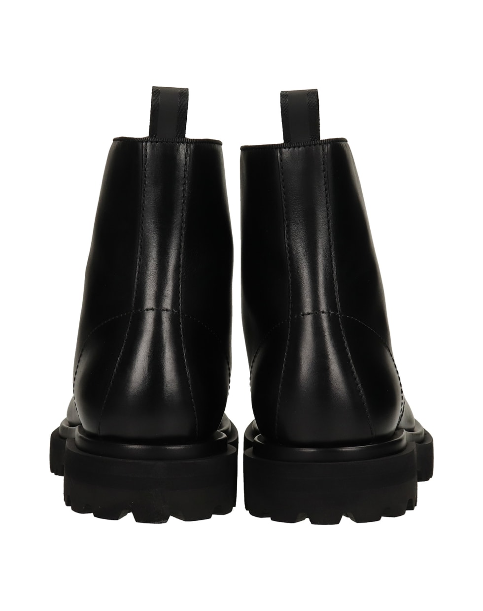 Officine Creative Eventual 002 Combat Boots In Black Leather - black