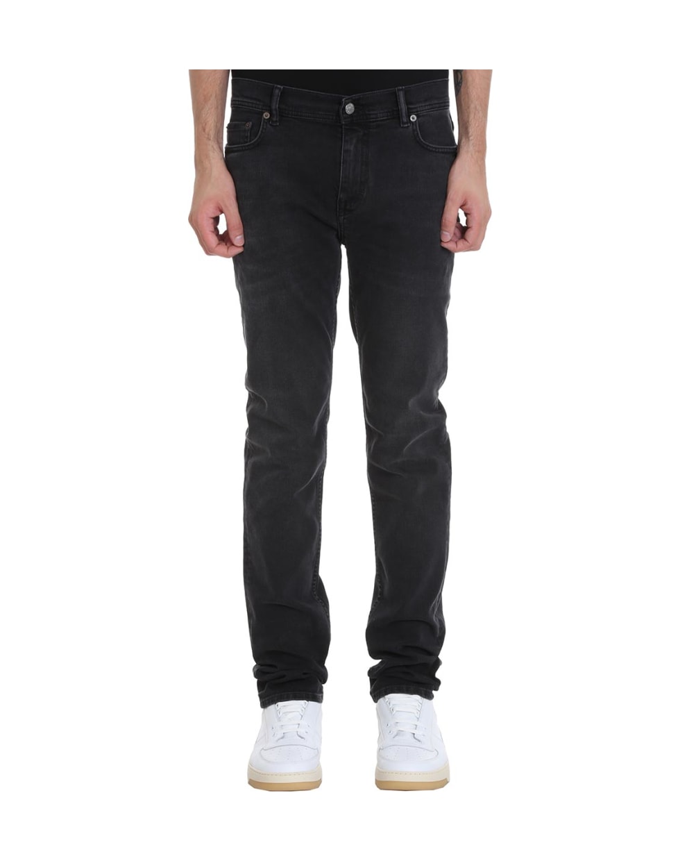 Acne Studios North Used Jeans In Black Denim Italist