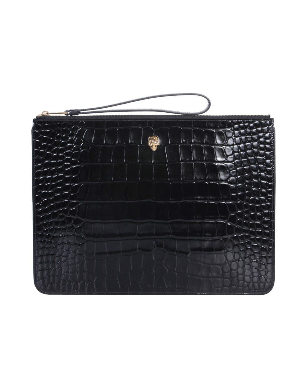 Alexander McQueen A4 Clutch With Skull | italist, ALWAYS LIKE A SALE