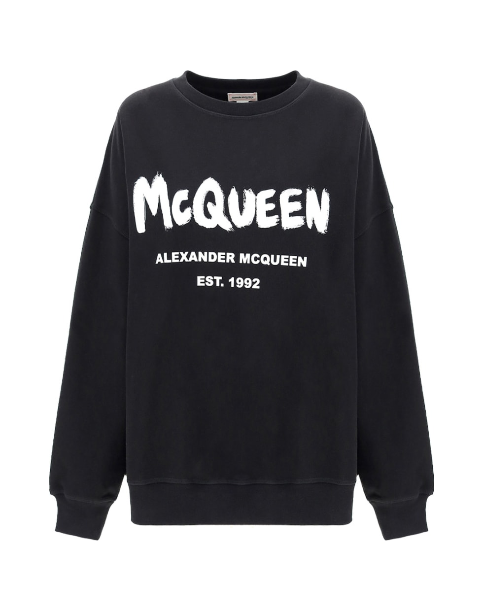 Alexander McQueen Alexander Mc Queen Graffiti Sweatshirt - Black/white
