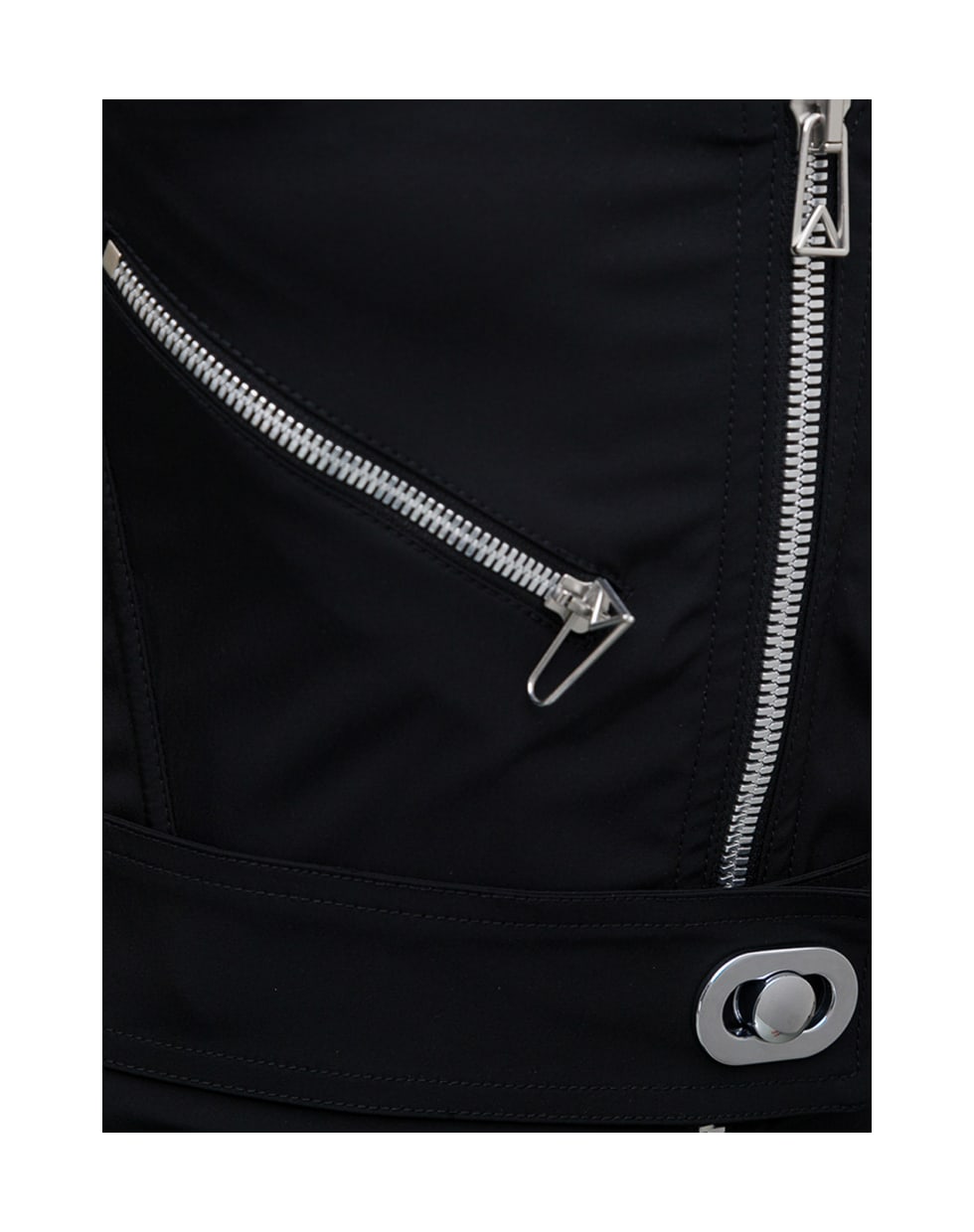 Bottega Veneta Sleeveless Stretch Nylon Dress With Belt - Black