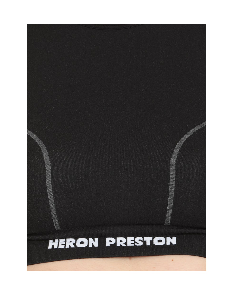 HERON PRESTON Active Top - BLACK WHIT