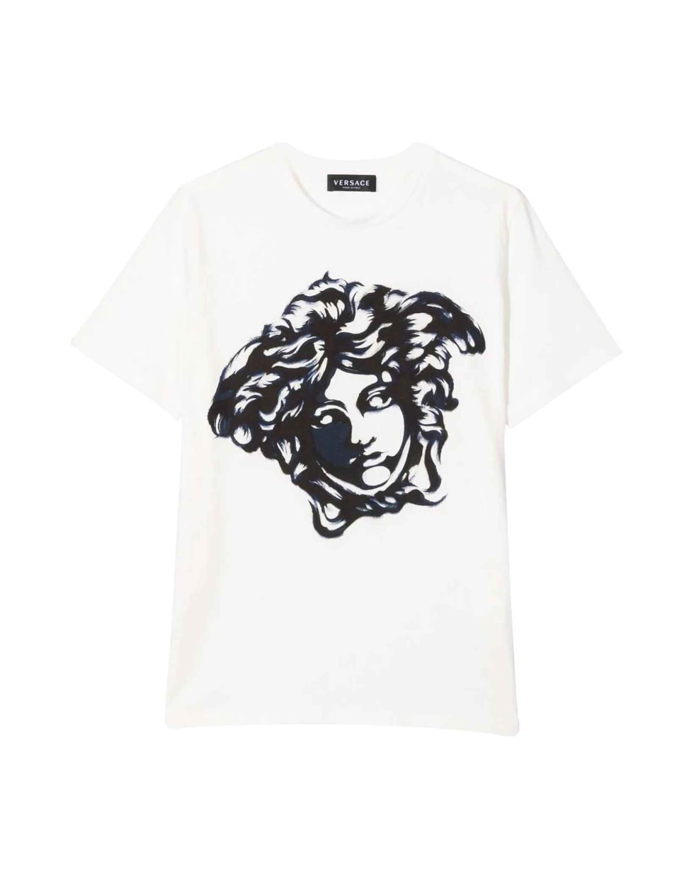 Versace Young Unisex White T-shirt - Bianco e Blu