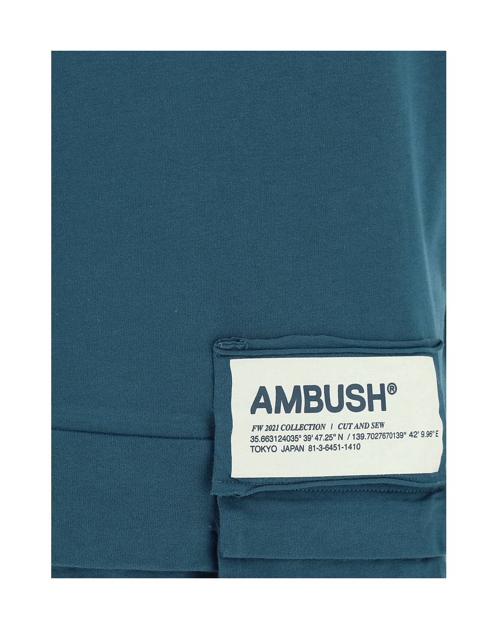 AMBUSH T-shirt - Atlantic deep tofu