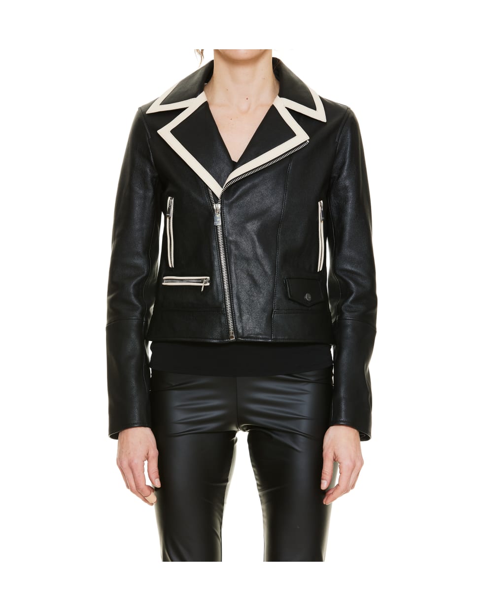 Pinko Amalfi Leather Jacket Italist Always Like A Sale