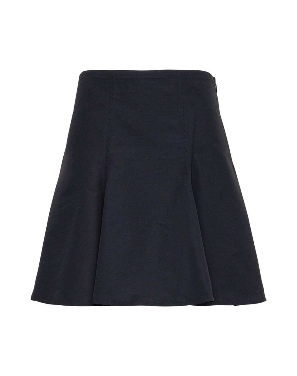 Valentino Black Micro Faille Skirt - Black