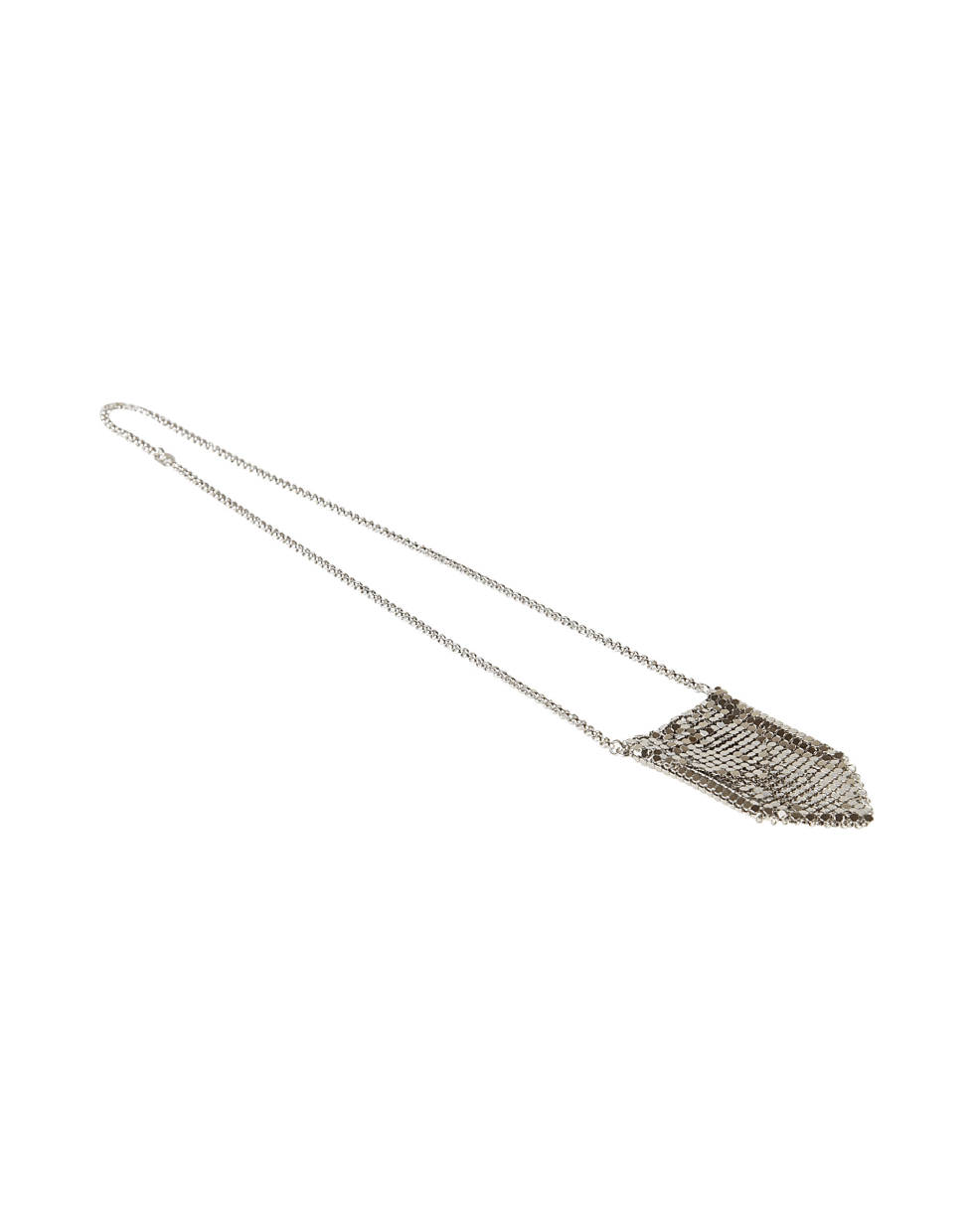 Paco Rabanne Perforated Chain Necklace - Silver