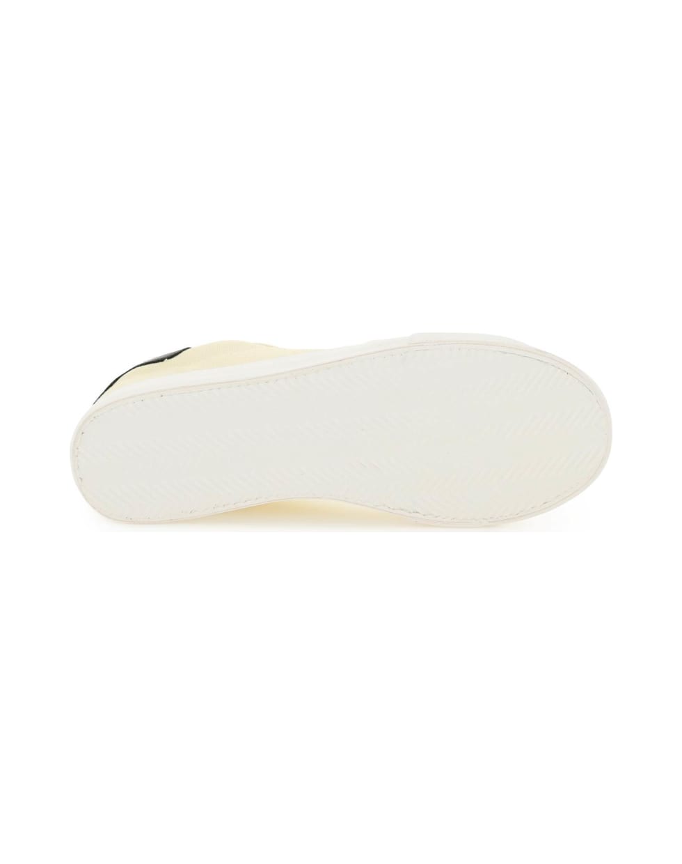HERON PRESTON Vulcanized Low Top Canvas Sneakers - CREAM WHITE (White)