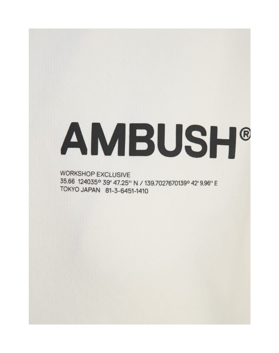 AMBUSH Logo Hoodie - TOFU BLACK