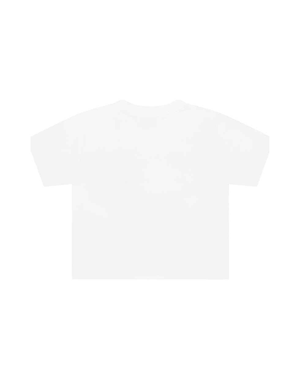 Burberry White T-shirt For Babykids With Beige Logo - White