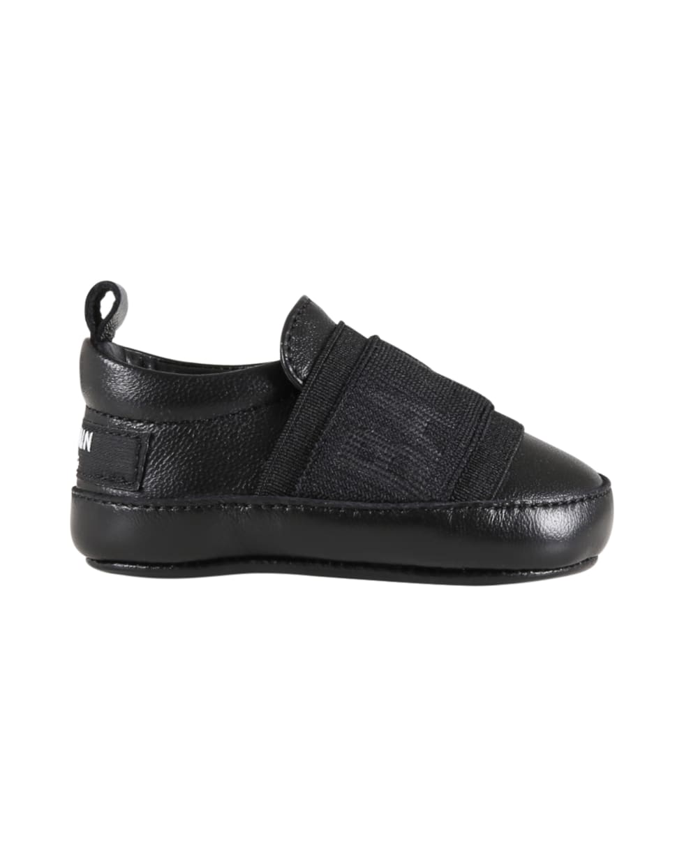 Balmain Black Sneakers For Babykids With White Logo - Black
