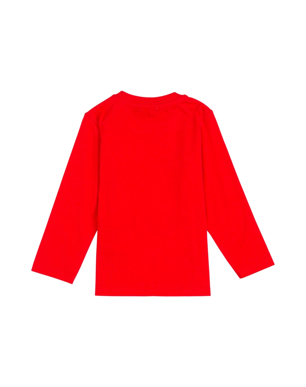 Moschino Long-sleeved Red Cottont-shirt With Teddy Bear Front Print - Red