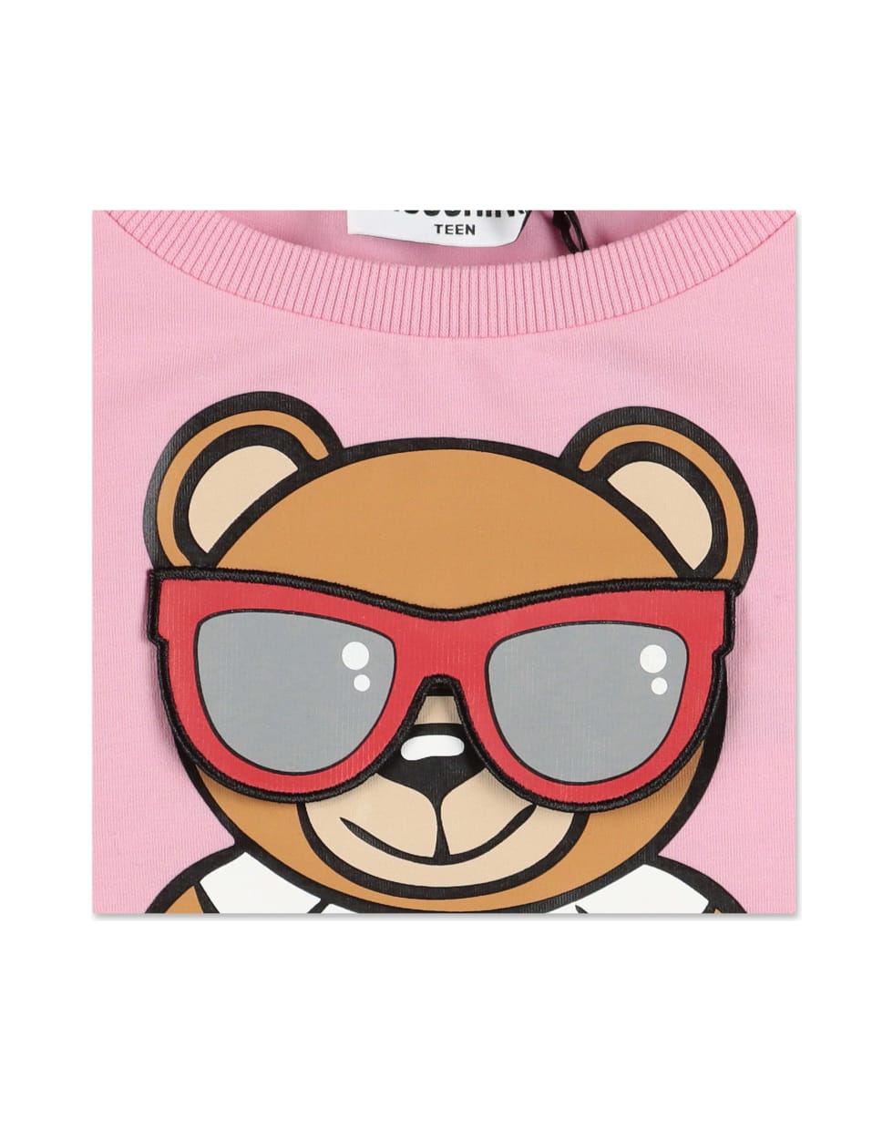 Moschino T-shirt Rosa Teddy Bear In Jersey Di Cotone - Rosa