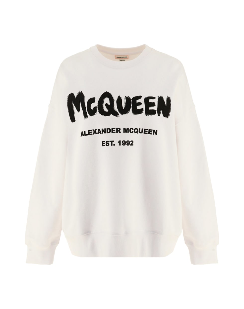 Alexander McQueen Alexander Mc Queen Graffiti Sweatshirt - White/black