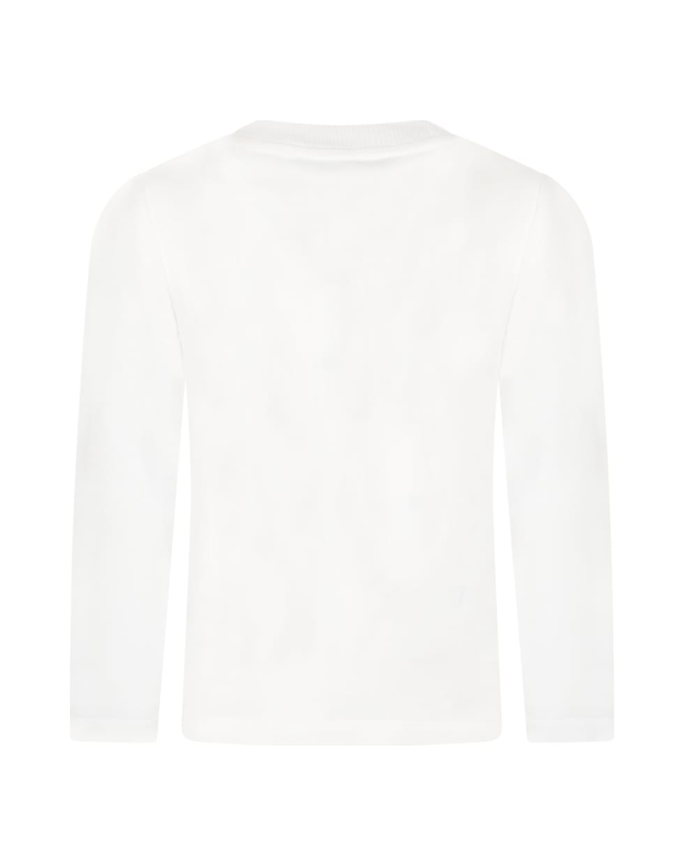Moschino White T-shirt For Kids With Teddy Bear - Panna