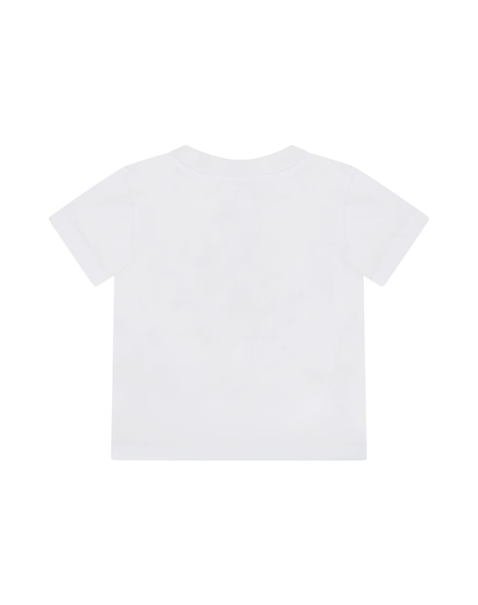 Dolce & Gabbana White T-shirt For Babykids With Logo - White